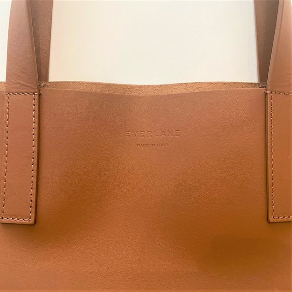 everlane tote cognac